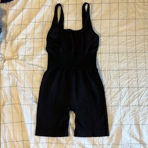We Wore What biker short jumpsuit